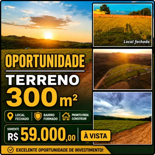 Terreno 300m²- Brigadeiro Tobias/ Genebra