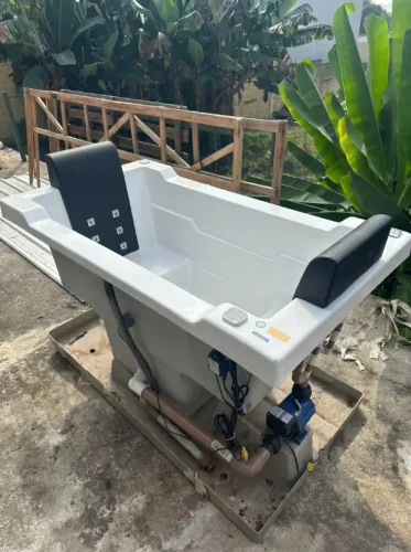 Banheira de Hidromassagem Usada 160x90x95 cm com Motor e Jatos