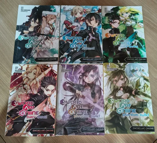 Sword Art Online 6 Volumes em Inglês 