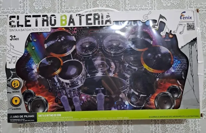 Brinquedo bateria eletrônica 