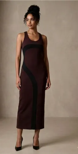 Vendo vestido bicolor da Afghan tamanho G
