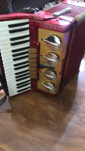 Acordeon Sanfona Scandalli 80 baixos