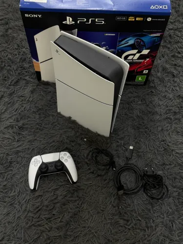 Playstation 5 Slim - Com Garantia, Caixa e 1 Jogo