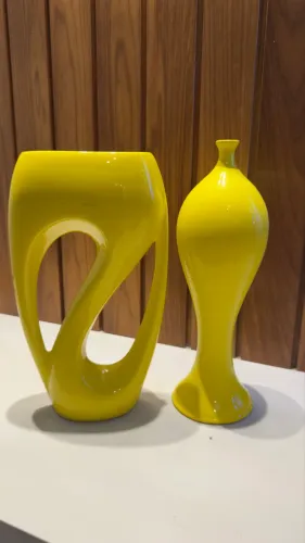 Kit Vasos decorativos cerâmica 