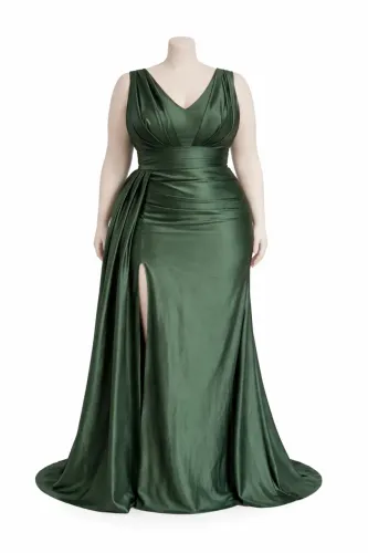 Vestido de Festa Verde - Tamanho 46/48