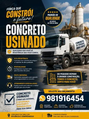 CONCRETO USINADO APARTI DE 540,00M3