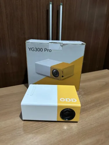 Projetor portátil AAO Mini YG300 PRO 1600 Lumens USB HDMI