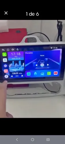 Multimídia Android 9 polegadas rodstar Carplay ainda na película $399 moldura Ford