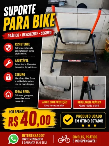 Suporte pra bicicleta