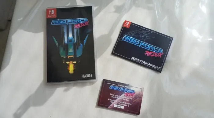 Rigid Force Redux Switch Shmup Nave Apenas 2 Mil Cópias Raro