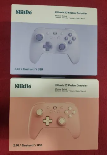 8Bitdo Ultimate 2c Wireless (Rosa e Roxo, LACRADO, LEIA A DESCRIÇÃO)