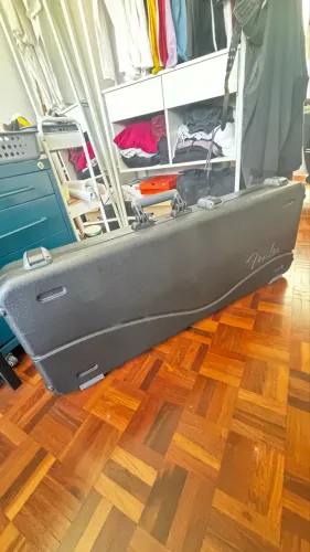 Case fender deluxe para jazzmaster/jaguar