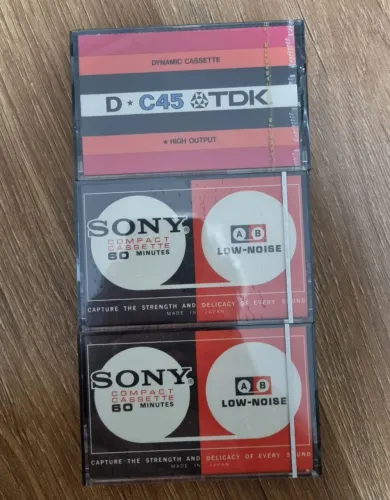 Fita k7 cassete TDK  , SONY lote c/3
