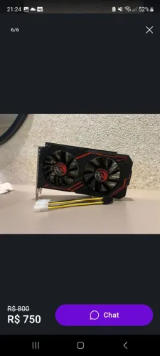 Placa de vídeo GTX 1650 4GB