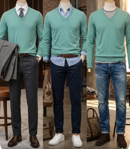 Suéter masculino Gg sonora verde Claro 