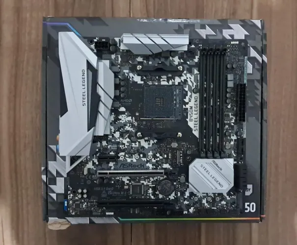 Placa mae b450m steel legend