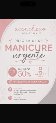 Vaga para manicure