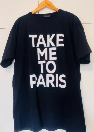 Camiseta Preta em Algodão GG