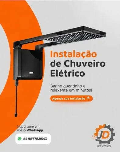 Instalação e reparo em chuveiro elétrico