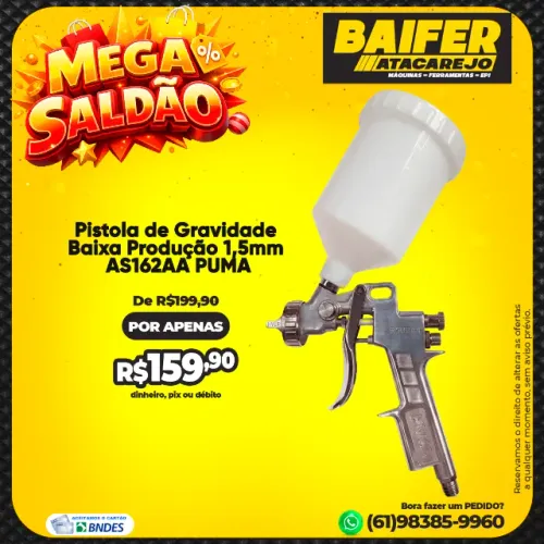 Pistola de Gravidade Baixa Produção 1,5mm AS162AA PUMA