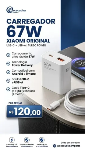 Carregador 76W Xiaomi Original
