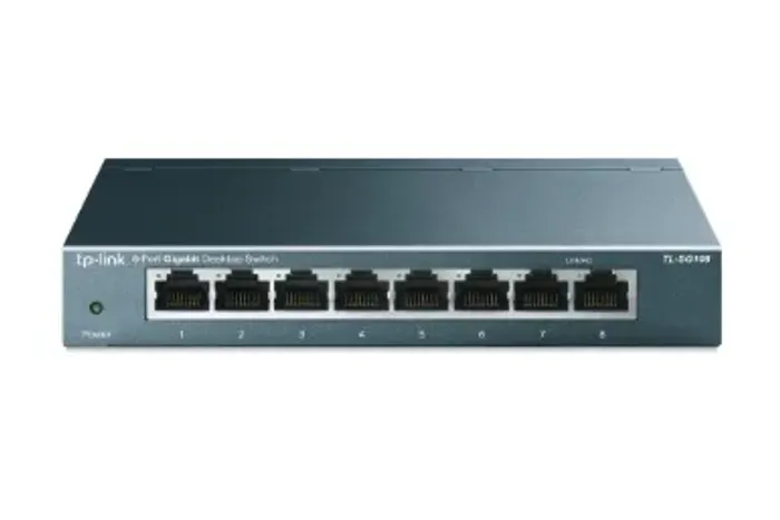 Switch De Mesa 8 Portas Gigabit Tp-link Tl-sg108 Ethernet