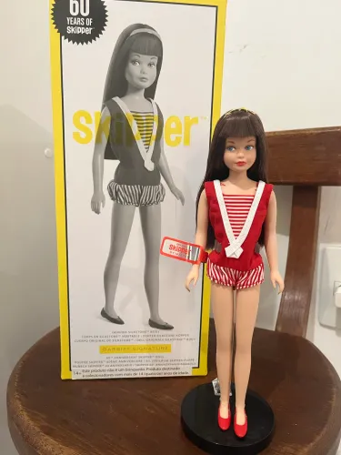 Barbie skipper edição colecionador irmã da Barbie 60 anos comemoração mattel