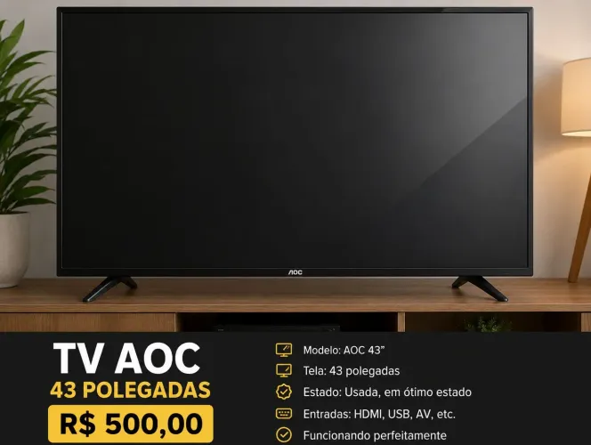Tv AOC 43 polegadas