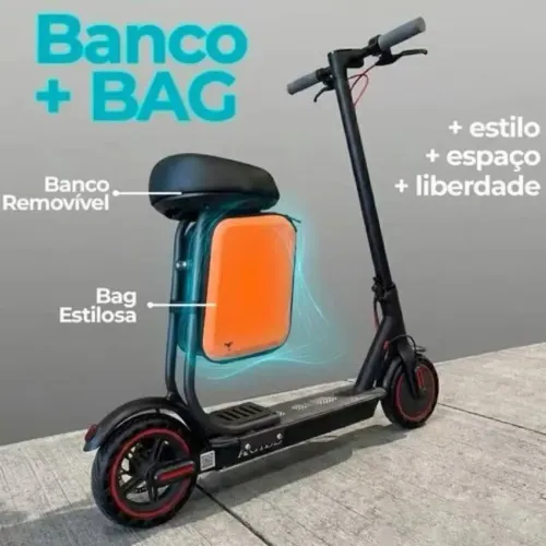 Patinete Elétrico Com Banco Dobrável 350W (Até 150kg)