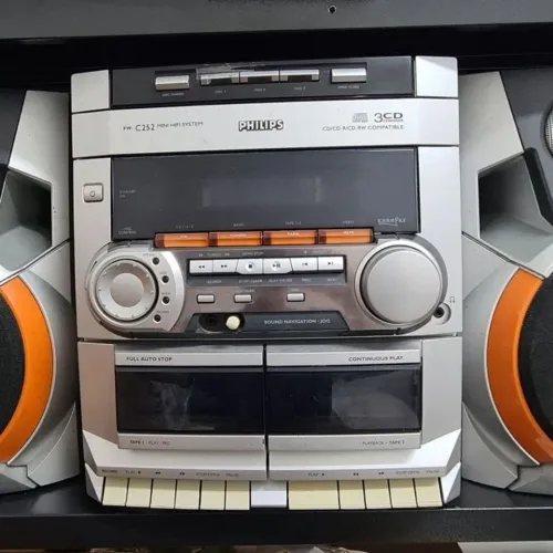 Mini System Philips FW-C252 - Potente e em bom estado