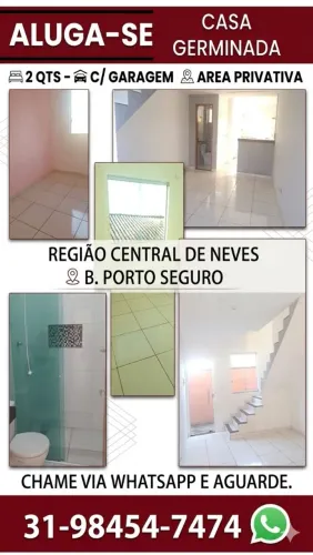 CASA GERMINADA C/ GARAGEM PORTO SEGURO NEVES
