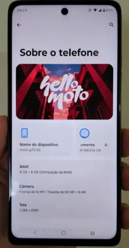 Moto G75 5G - com Câmera Sony Lytia 50 MP