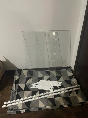 Prateleiras vidros com cremalheira