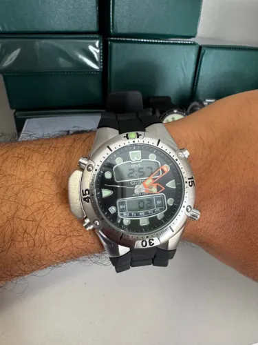 Relógio Aqualand JP1060 Preto Pulseira Borracha (CONFERIR ESTOQUE)