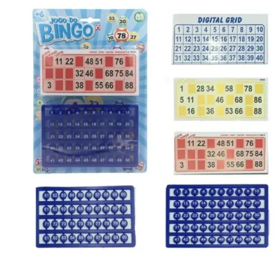 Jogo de Bingo Brinquedo Criança Diversão