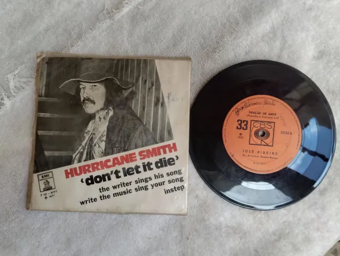 Disco vinil antigo Hurricane Smith don'tletit die'