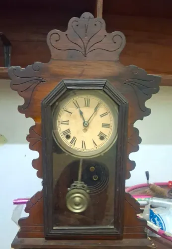 Relógios de parede e móveis Retro para Decoração, Gabinetes em madeira, conservadíssimos