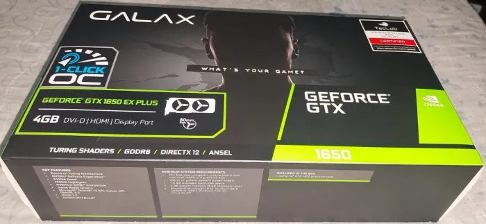 PLACA DE VÍDEO GEFORCE GTX 1650 4 GB