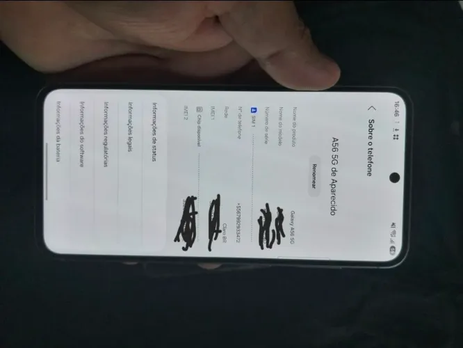 Samsung A56 5G NFC 256GB/8+8 Preto