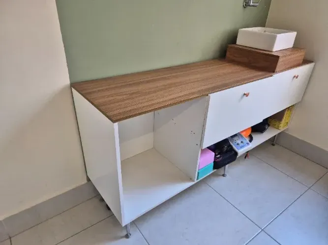 Armário com pia - móvel planejado