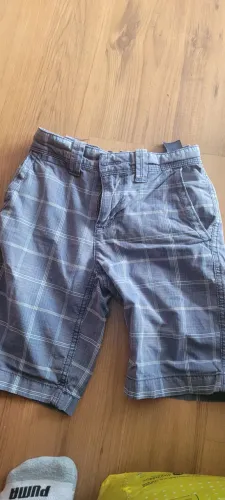 Bermuda Tommy Hilfiger 8 Anos - Azul Quadriculado