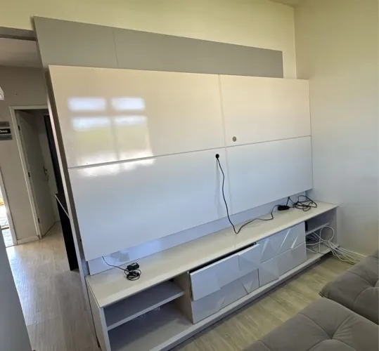 Rack Com Painel - 240cm - Off White