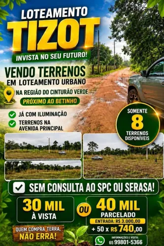 TERRENO EM LOTEAMENTO 