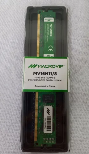 Memória Ram macrovip DDR3 1600MHZ 