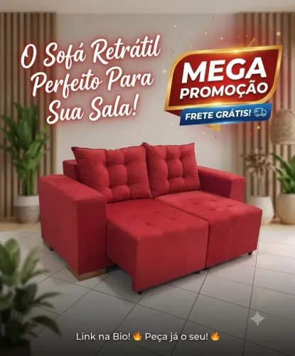 Mega promoção de Sofá Retrátil com Frete grátis!!