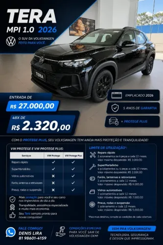 Volkswagen Tera 1.0 MPI Flex 12V 5P Mec. 2026