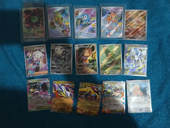 15 Cartas pokémon em perfeito estado