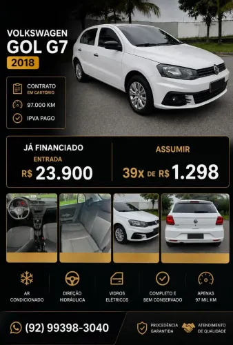 Volkswagen Gol Geração VII Trendline 1.0 12V Total Flex Mec. 4P 2018