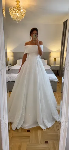 Vestido de noiva princesa 3 em 1 ombro a ombro, nos tamanhos 38 ao 48, para casamento