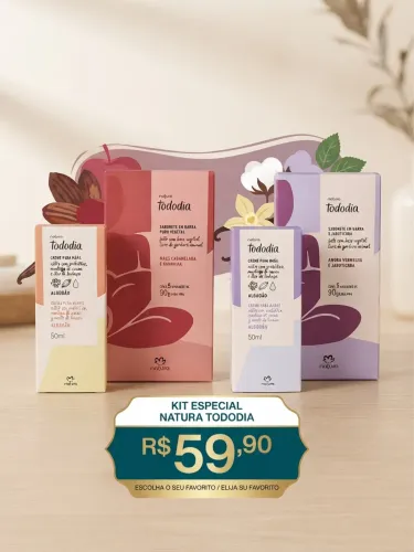 Kit Sabonete + Creme de Mão Natura Tododia